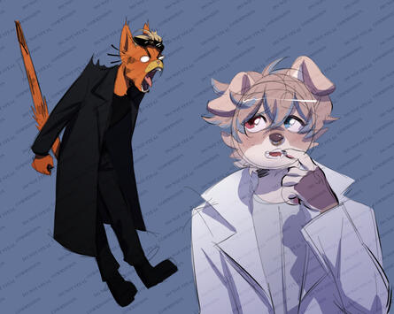 Full Body + Half Body Sketch w/ Color &amp; Shade