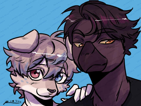 2 Headshot Sketches w/ Color & Shade